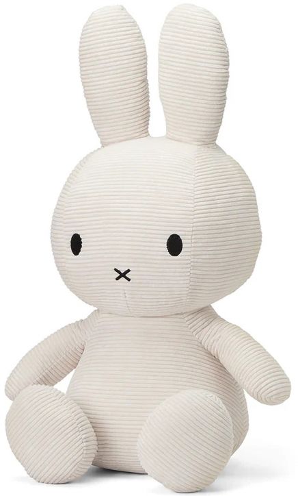 Плюшена играчка Miffy Eco Corduroy - бял заек, 50 см. - Miffy - Bon Ton Toys - Момиче, Момче - Miffy - Eco Corduroy - 8719066017380-2