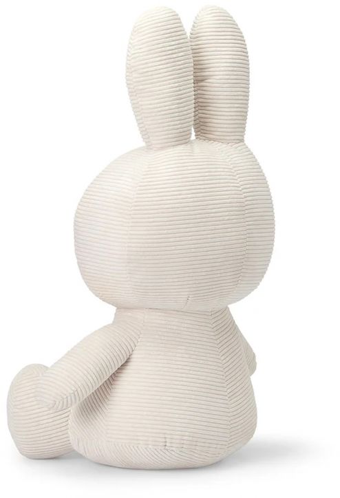 Плюшена играчка Miffy Eco Corduroy - бял заек, 50 см. - Miffy - Bon Ton Toys - Момиче, Момче - Miffy - Eco Corduroy - 8719066017380-3