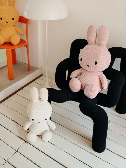 Плюшена играчка Miffy Eco Corduroy - бял заек, 50 см. - Miffy - Bon Ton Toys - Момиче, Момче - Miffy - Eco Corduroy - 8719066017380-4