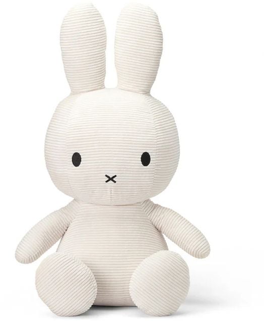 Плюшена играчка Miffy Eco Corduroy - бял заек, 50 см. - Miffy - Bon Ton Toys - Момиче, Момче - Miffy - Eco Corduroy - 8719066017380-1
