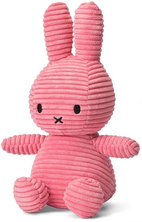 Плюшена играчка Miffy Eco Corduroy - кораловорозов заек, 23 см. - Miffy - Bon Ton Toys - Момиче - Miffy - Eco Corduroy - 8719066017212-2