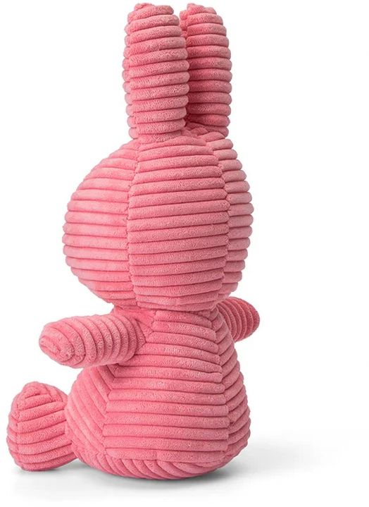 Плюшена играчка Miffy Eco Corduroy - кораловорозов заек, 23 см. - Miffy - Bon Ton Toys - Момиче - Miffy - Eco Corduroy - 8719066017212-3
