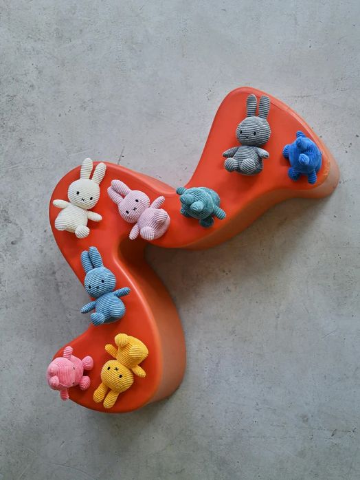 Плюшена играчка Miffy Eco Corduroy - кораловорозов заек, 23 см. - Miffy - Bon Ton Toys - Момиче - Miffy - Eco Corduroy - 8719066017212-4