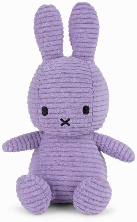 Плюшена играчка Miffy ECO Corduroy - Лилав, 23 см. - Miffy - Bon Ton Toys - Момиче - Miffy - Eco Corduroy - 8719066016963-1