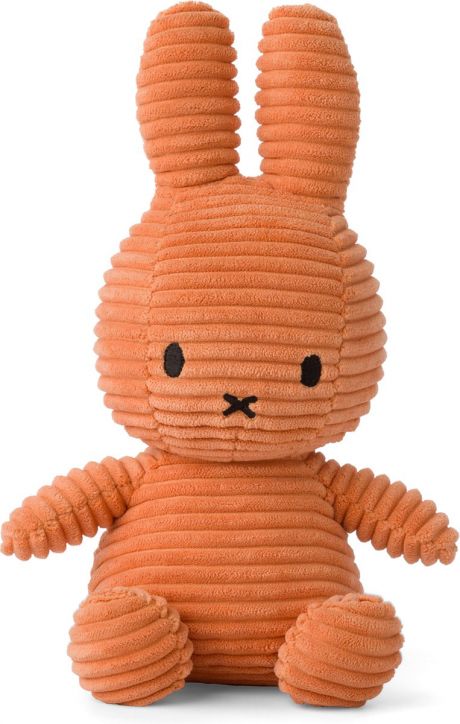 Плюшена играчка Miffy ECO Corduroy - Оранжев, 23 см. - Miffy - Bon Ton Toys - Miffy - Eco Corduroy - 8719066017250-1