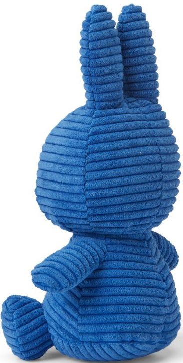 Плюшена играчка Miffy ECO Corduroy - Син заек, 23 см. - Miffy - Bon Ton Toys - Момиче, Момче - 8719066017274-3