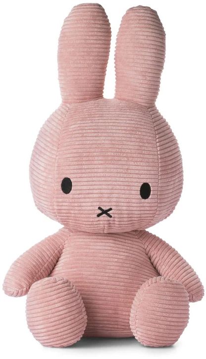 Плюшена играчка Miffy Eco Corduroy - светлорозов заек, 50 см. - Miffy - Bon Ton Toys - Момиче - Miffy - Eco Corduroy - 8719066017373-1