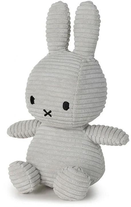 Плюшена играчка Miffy Eco Corduroy - светлосив заек, 23 см. - Miffy - Bon Ton Toys - Момиче, Момче - Miffy - Eco Corduroy - 8719066017328-2