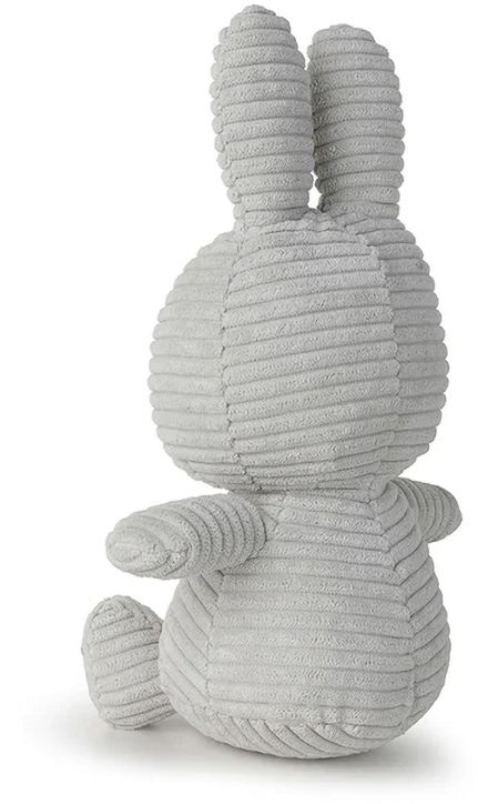 Плюшена играчка Miffy Eco Corduroy - светлосив заек, 23 см. - Miffy - Bon Ton Toys - Момиче, Момче - Miffy - Eco Corduroy - 8719066017328-3