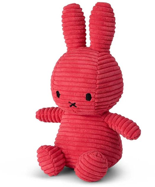 Плюшена играчка Miffy Eco Corduroy - ягодовочервен заек, 23 см. - Miffy - Bon Ton Toys - Момиче - Miffy - Eco Corduroy - 8719066017304-2