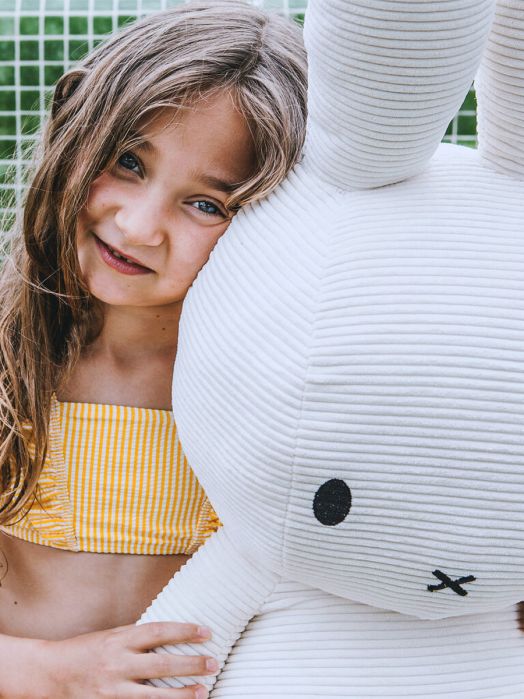 Плюшена играчка Miffy Sitting Corduroy - Бял заек, 70 см. - Miffy - Bon Ton Toys - Момиче, Момче - 8719066007503-4