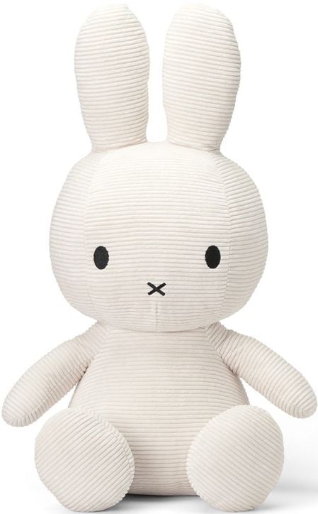 Плюшена играчка Miffy Sitting Corduroy - Бял заек, 70 см. - Miffy - Bon Ton Toys - Момиче, Момче - 8719066007503-1