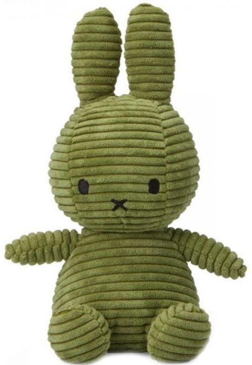 Плюшена играчка Miffy Sitting Corduroy - Маслинено зелен заек, 23 см. - Miffy - Bon Ton Toys - Момиче, Момче - 8719066010398