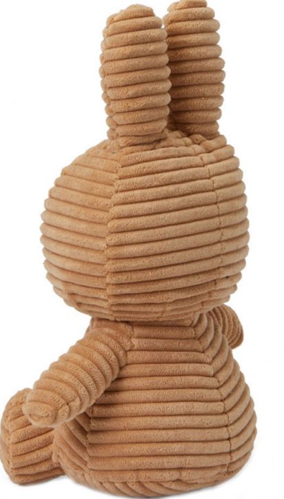Плюшена играчка Miffy Sitting Corduroy - Тъмнобежов заек, 23 см. - Miffy - Bon Ton Toys - Момиче, Момче - 8719066010435-2