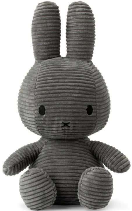 Плюшена играчка Miffy Sitting Corduroy - Тъмносив заек, 33 см. - Miffy - Bon Ton Toys - 8719066003802-2