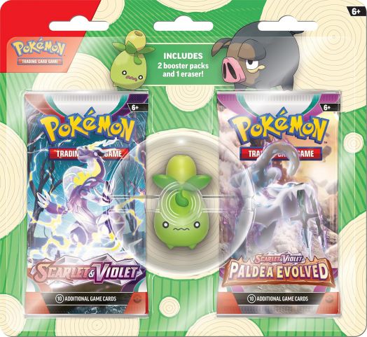 Pokemon TCG: Back to School Eraser Blister, асортимент - 820650852497-1