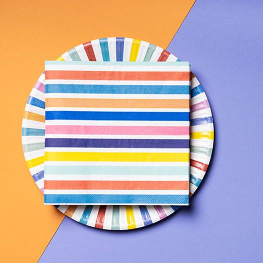 Салфетки Folat - Color Pop Stripes, 20 бр.-2