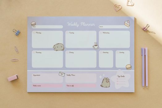 Седмичен планер - пад Pusheen Moments А3, 54 листа - Grupo Erik - GRUPO ERIK EDITORES S.L. - Момиче - Grupo Erik - Pusheen The Cat - 8435497298579-3