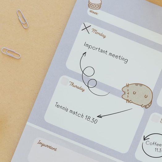Седмичен планер - пад Pusheen Moments А3, 54 листа - Grupo Erik - GRUPO ERIK EDITORES S.L. - Момиче - Grupo Erik - Pusheen The Cat - 8435497298579-4