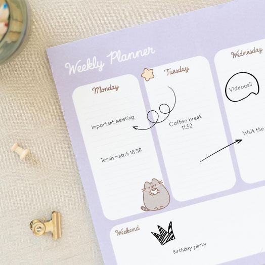 Седмичен планер - пад Pusheen The Cat Moments, А4, 54 листа - Grupo Erik - GRUPO ERIK EDITORES S.L. - Жена, Момиче - Grupo Erik - Pusheen The Cat - 8435497298586-3