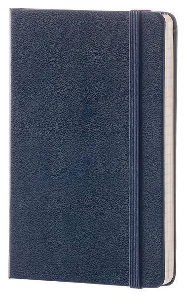 Син джобен тефтер Moleskine Classic Sapphire Blue с твърди корици и бели нелинирани листа - Moleskine - Moleskine - Жена, Мъж - Moleskine - Classic - 8051272893649-2