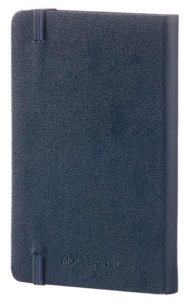 Син джобен тефтер Moleskine Classic Sapphire Blue с твърди корици и бели нелинирани листа - Moleskine - Moleskine - Жена, Мъж - Moleskine - Classic - 8051272893649-6