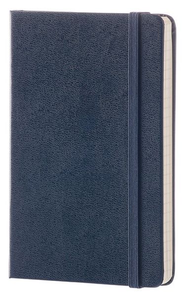 Син джобен тефтер Moleskine Classic Sapphire Blue с твърди корици и листа на малки квадратчета - Moleskine - Moleskine - Жена, Мъж - Moleskine - Classic - 8051272893724-2