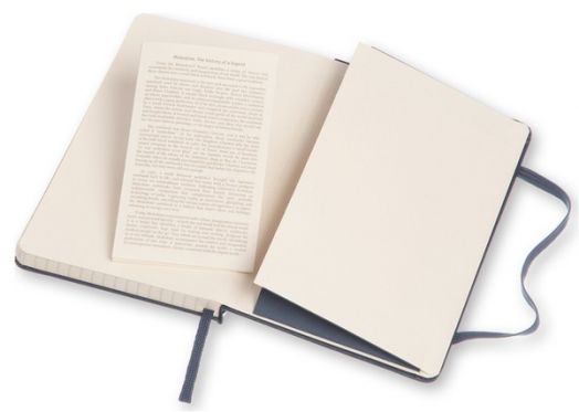 Син джобен тефтер Moleskine Classic Sapphire Blue с твърди корици и листа на малки квадратчета - Moleskine - Moleskine - Жена, Мъж - Moleskine - Classic - 8051272893724-5