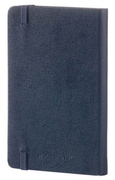 Син джобен тефтер Moleskine Classic Sapphire Blue с твърди корици и листа на малки квадратчета - Moleskine - Moleskine - Жена, Мъж - Moleskine - Classic - 8051272893724-6