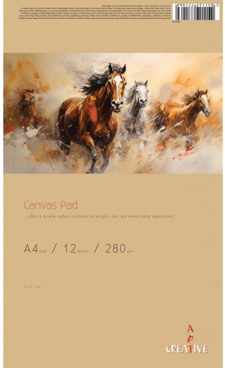 Скицник Creative Art Canvas Pad A4, 12 листа - Creative Art - Creative Art - Момиче, Момче - 3831123771464