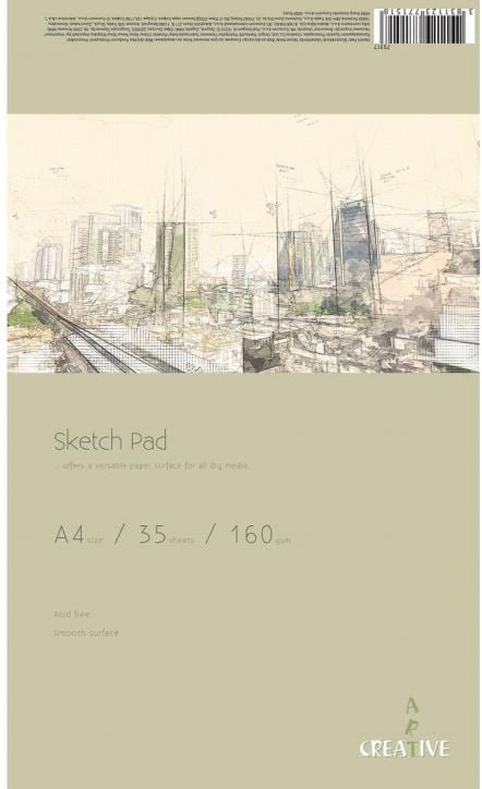 Скицник Creative Art Sketch Pad A4, 35 листа - Creative Art - Creative Art - Момиче, Момче - 3831123771518