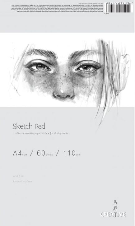 Скицник Creative Art Sketch Pad A4, 60 листа - Creative Art - Creative Art - Момиче, Момче - 3831123771488