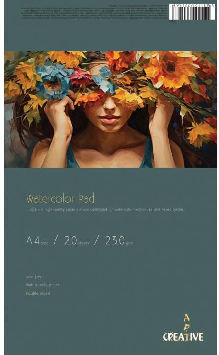 Скицник Creative Art Watercolor Pad A4, 20 листа - Creative Art - Creative Art - Момиче, Момче - 3831123771563