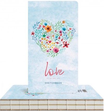 Скицник Drasca Heart of flowers, 96 листа - Drasca - Drasca - Drasca - Love Is In The Air - 2210000002913