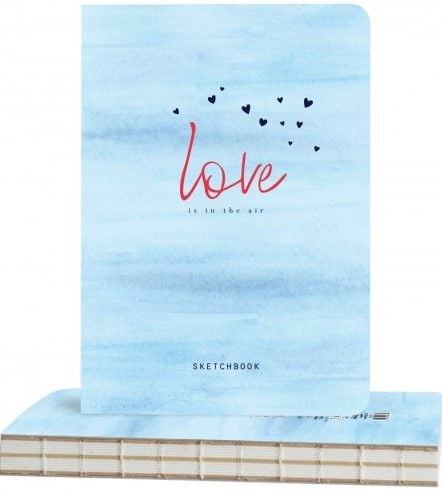 Скицник Drasca Hearts in the sky А5, 112 листа - Drasca - Drasca - Момиче - Drasca - Love Is In The Air - 2210000002869