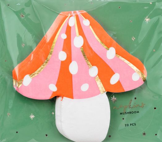 Салфетки PartyDeco - Гъбка, 20 бр.-3