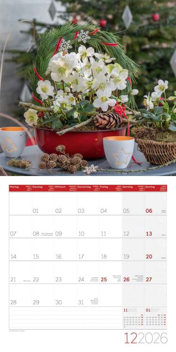Стенен календар Ackermann Bouquets 2026 – Букети - Ackermann - Ackermann - Жена - Ackermann - Art12 - 9783838446004-13