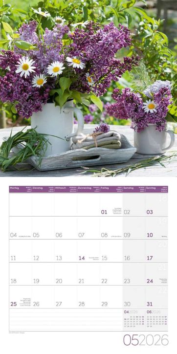 Стенен календар Ackermann Bouquets 2026 – Букети - Ackermann - Ackermann - Жена - Ackermann - Art12 - 9783838446004-6