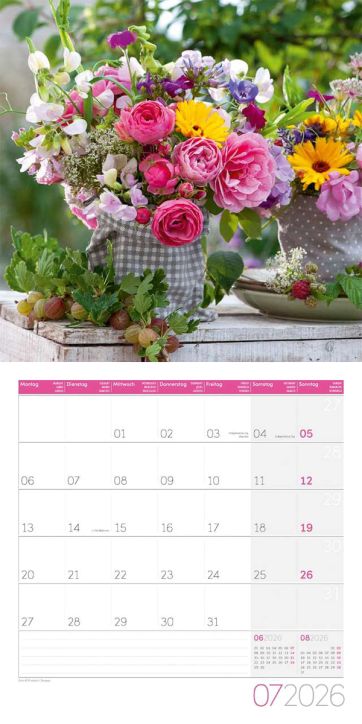 Стенен календар Ackermann Bouquets 2026 – Букети - Ackermann - Ackermann - Жена - Ackermann - Art12 - 9783838446004-8