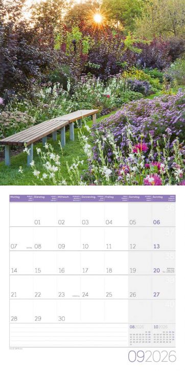 Стенен календар Ackermann Gardens 2026 – Градини - Ackermann - Ackermann - Жена - Ackermann - Art12 - 9783838446301-10
