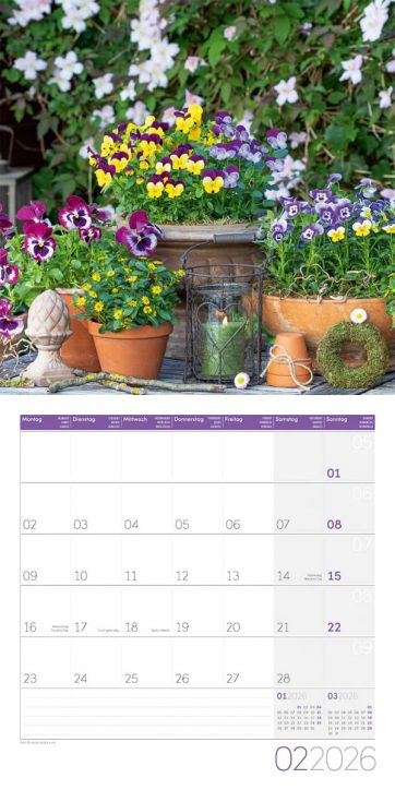 Стенен календар Ackermann Gardens 2026 – Градини - Ackermann - Ackermann - Жена - Ackermann - Art12 - 9783838446301-3