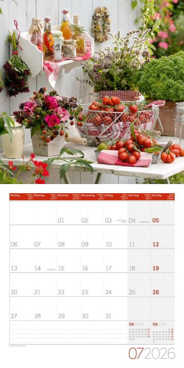 Стенен календар Ackermann Gardens 2026 – Градини - Ackermann - Ackermann - Жена - Ackermann - Art12 - 9783838446301-8
