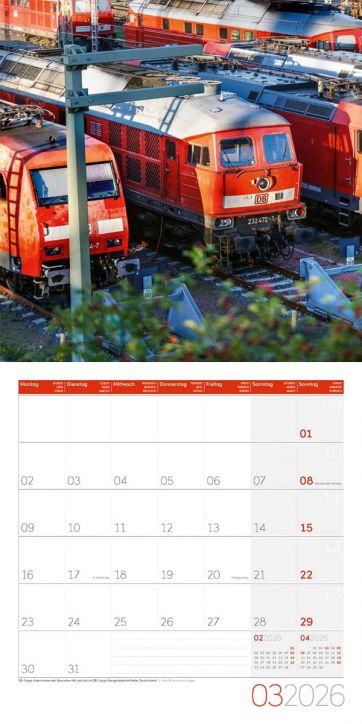 Стенен календар Ackermann Trains 2026 – Локомотиви - Ackermann - Ackermann - Жена, Мъж - Ackermann - Art12 - 9783838446158-4