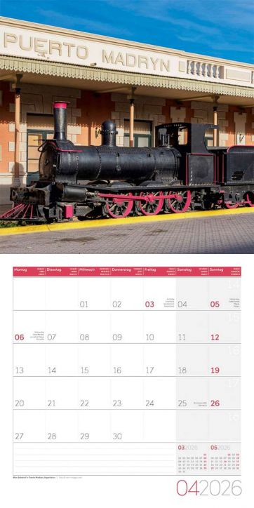Стенен календар Ackermann Trains 2026 – Локомотиви - Ackermann - Ackermann - Жена, Мъж - Ackermann - Art12 - 9783838446158-5
