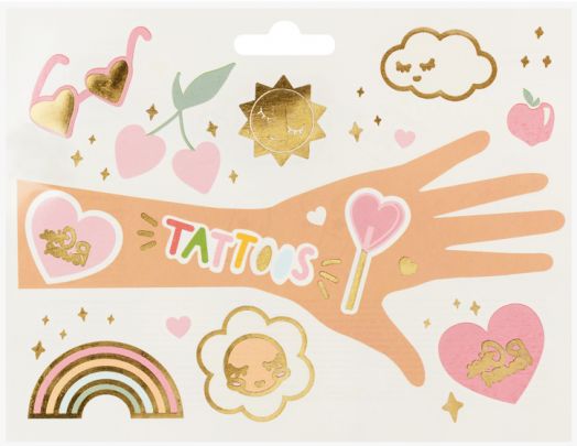 Временна татуировка PartyDeco - Daisy, 18 бр.-3