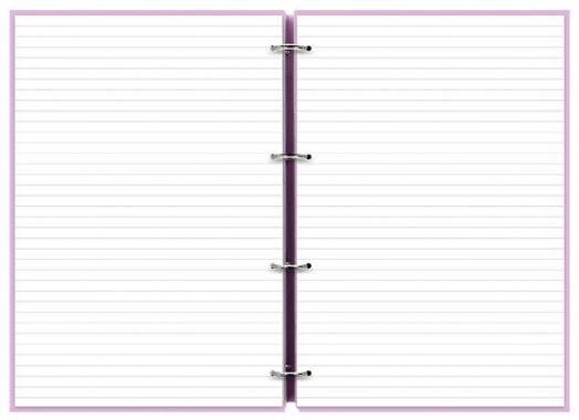 Тефтер Filofax Clipbook Classic Pastels A4 Notebook Orchid с метални рингове - Filofax - 5015142285234-4