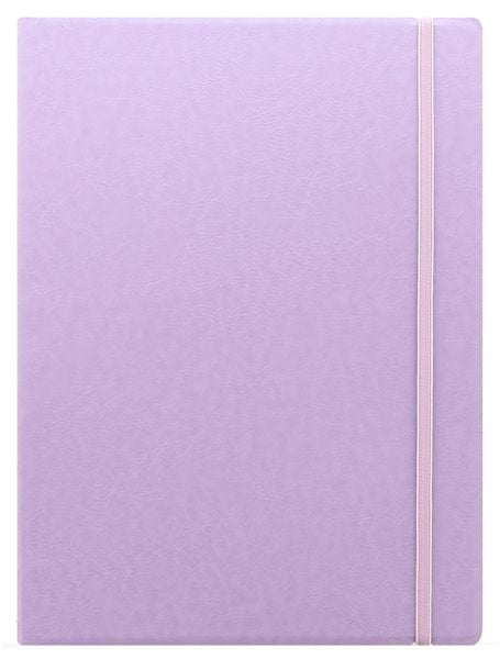 Тефтер Filofax Notebook Classic Pastels A4 Orchid със скрита спирала, ластик и линирани листа - Filofax - Saffiano - 5015142283988-1
