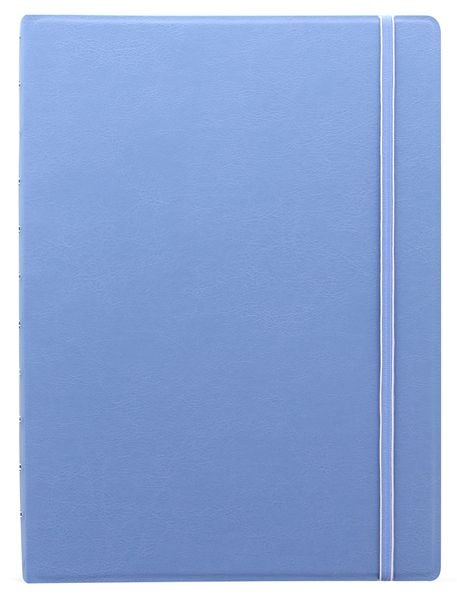 Тефтер Filofax Notebook Classic Pastels A4 Vista Blue със скрита спирала, ластик и линирани листа - Filofax - Saffiano - 5015142284046-1