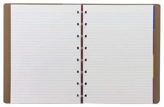 Тефтер Filofax Notebook Saffiano A5 Fawn със скрита спирала и линирани листа - Filofax - Saffiano - 5015142283902-3