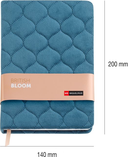 Тефтер Miquelrius British Bloom A5, 80 листа с точки - Miquelrius - Apli Paper - Жена - Miquelrius - British Bloom - 8422593082386-2